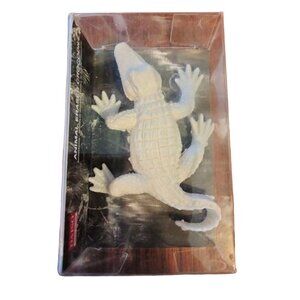 Daiso Eraser Crocodile Japan Animal White Figure Large